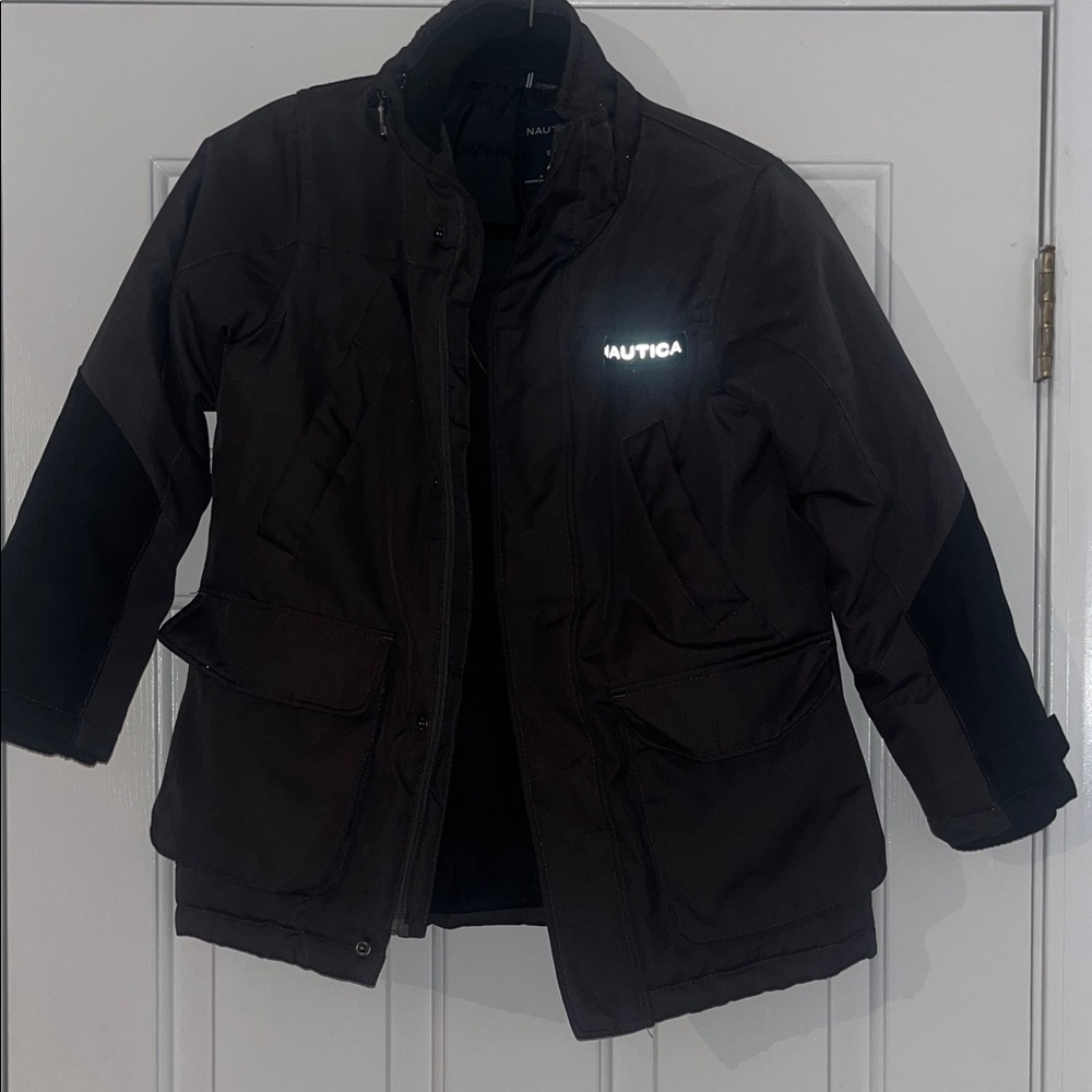 Nautica Dark Jacket with Reflective Logo